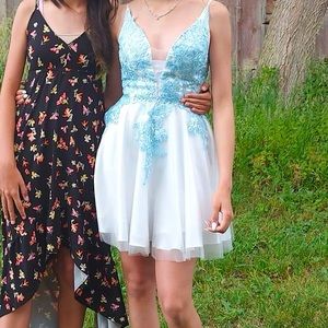 Baby blue junipers graduation dress